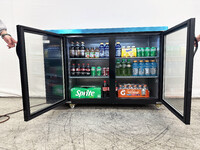 NSF 60 ins Beer Black Glass Door Back Bar Cooler case CBB60H