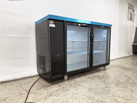 NSF 60 ins Beer Black Glass Door Back Bar Cooler case CBB60H