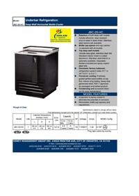 NSF 26 ins Beer Bottle Cooler JBC-25