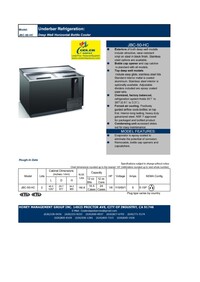 NSF 50 ins Beer Bottle Cooler Refrigerator JBC-50