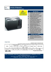 NSF 65 ins Beer Bottle Cooler Refrigerator JBC-65