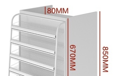 Combination cashier counter one shape U
