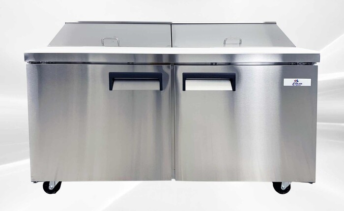 60 inches top two door Sandwich Prep Table NSF SCL2-60-E