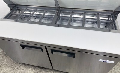 60 inches top two door Sandwich Prep Table NSF SCL2-60-E