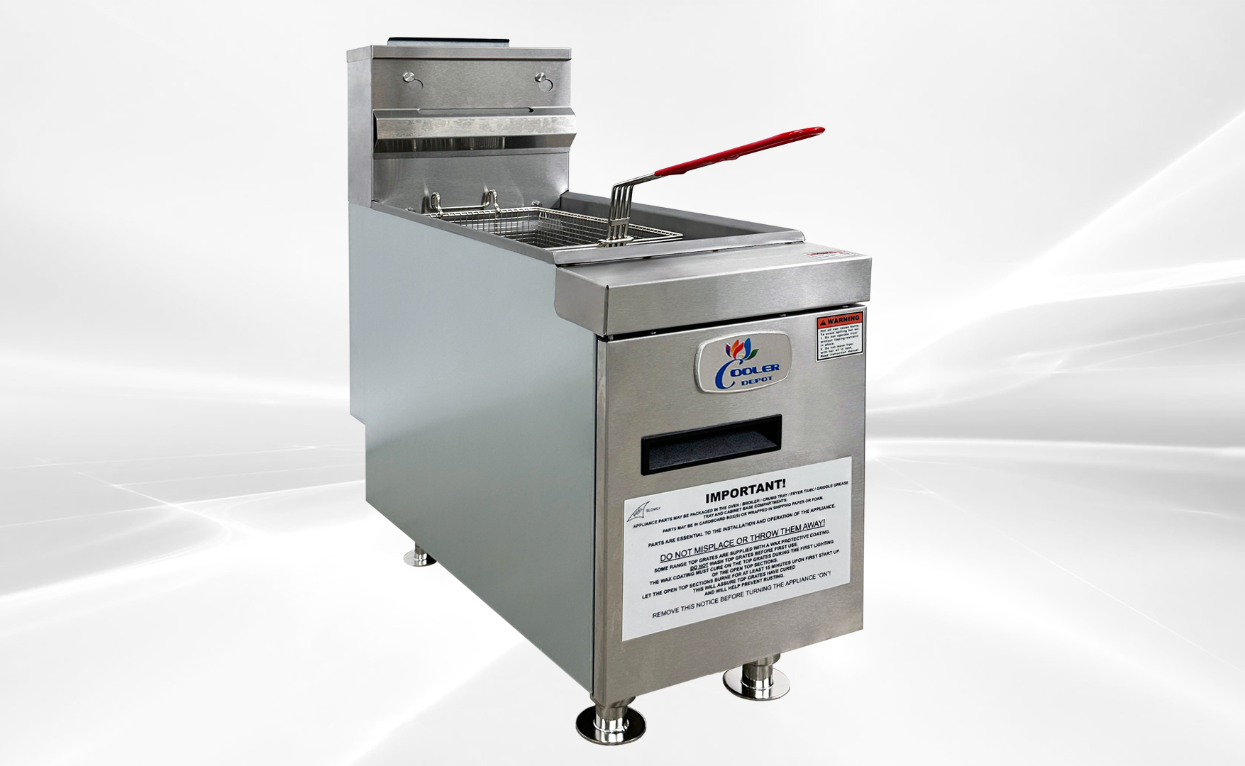 NSF Gas Countertop Fryer Two tube burners  CTF-2 NG