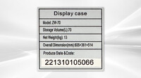 Pastry Tray Bakery Display Case with Rear Door RTZ-70L
