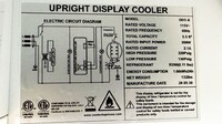 NSF 155L Commercial Slim Line Upright Cooler Refrigerator GDC-8