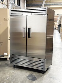 NSF Reach In Two Door Refrigerator SS interior AKR-13781
