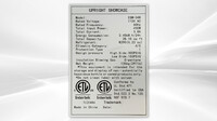 NSF 40 inchs two glass door refrigerator ESM-34R