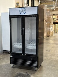 NSF 40 inchs two glass door refrigerator ESM-34R