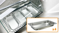 Countertop Hot Food Display Warmer 4 pan RTR4