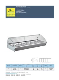 Commercial Food Warmer Case 6 pan hot food display RTR6