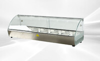 Commercial Food Warmer Case 6 pan hot food display RTR6