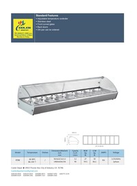 Countertop Heated Display Case 8 pan hot food RTR8