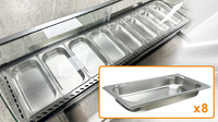 Countertop Heated Display Case 8 pan hot food RTR8