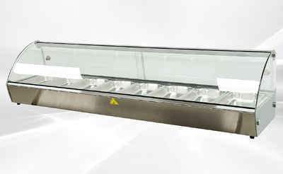 Countertop Heated Display Case 8 pan hot food RTR8