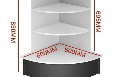 combination cashier counter one corner C