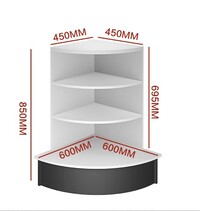 combination cashier counter one corner C