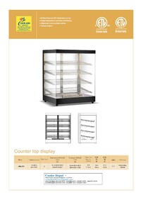 NSF Warmer Countertop Display Cabinet ShowCase HW-318