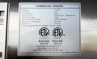 NSF  Reach-in Commercial SS Freezer 3 Door KF-82B