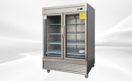 2Glass Door Stainless Steel Commercial Refrigerator NSF D55R-GS2