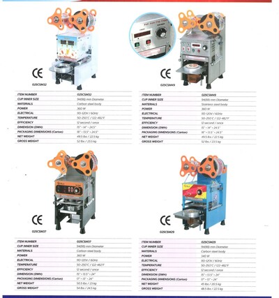 NSF Semi auto Boba Sealing Machine ET-A9
