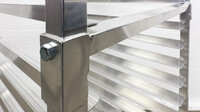 NSF aluminum Full Size Bun Hotel Pan Rack 20 Pan PR-20K