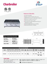 NSF 36 ins Stainless Steel Radiant broiler CCCB36