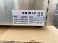 NSF Commercial Countertop Electric Food Warmer ZCK165BT-3