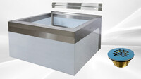 NSF Stainless Steel Floor Mop Sink 29 x29 x18 Bowl HN-FMS-242412
