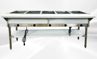 ETL 5 plate warmer steam and dry table 110v NH-5