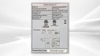 NSF 29 ins 8.6 CU FT open refrigerator display CF-260