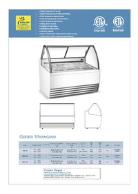 Gelato Dipping Cabinet NSF 42 Inches 7 pan DW-7R