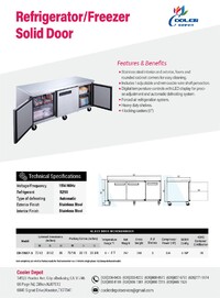 NSF Under counter Commercial Freezer 72 ins UCU72F