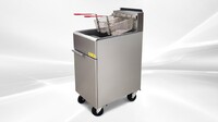 40 lbs NSF Restaurant Natural Gas Deep Fryer HFRF-90B-NG