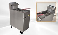 40 lbs NSF Restaurant Natural Gas Deep Fryer HFRF-90B-NG