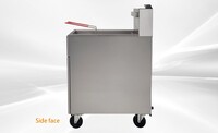 40 lbs NSF Restaurant Natural Gas Deep Fryer HFRF-90B-NG