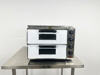 Electric 3000w Pizza Oven Double Deck Bakery 220V PS-2PT