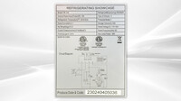 NSF 25 ins Refrigerating Countertop Bakey Showcase CW-146