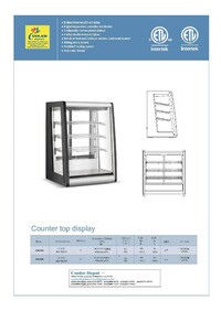 NSF 25 ins Refrigerating Countertop Bakey Showcase CW-146