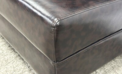 Button style Single Back Fully Upholstered Booth BO2 Black brown
