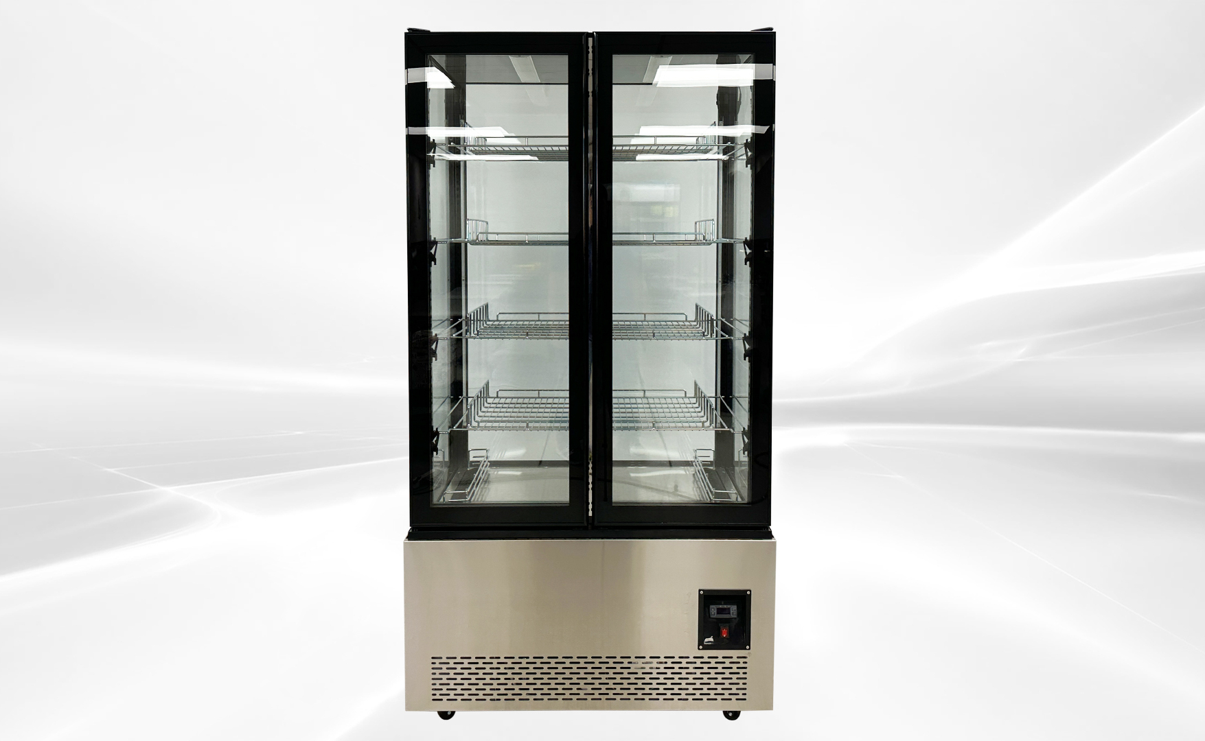 NSF 4 Sided Glass   Standing Gelato Freezer Display DL-600F