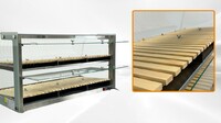 Commercial Countertop Bakery Display Case Curved Glass ZW-150R