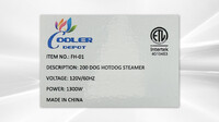 NSF Commercial Hot Dog Steamer Warmer FH-01