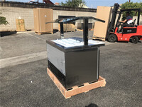 NSF salad buffet table open glass cold table SCLM248