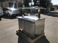 NSF salad buffet table open glass cold table SCLM248