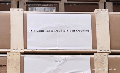 NSF salad buffet table open glass cold table SCLM248