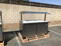 NSF salad buffet table open glass cold table SCLM260