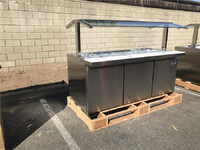 NSF salad buffet table open glass cold table SCLM372