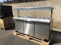 NSF salad buffet table open glass cold table SCLM372